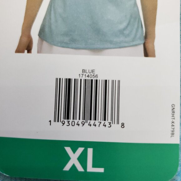 Greg Norman Women's Ml75 Play Dry Golf Tennis Pickleball Blue Zip Polo Top XL - Picture 11 of 14